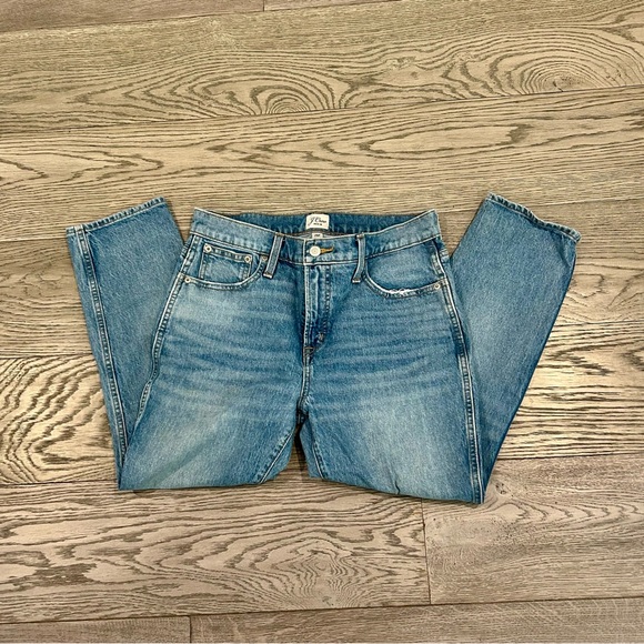 J. Crew Women's Straight Leg Blue Jeans - Picture 2 of 4